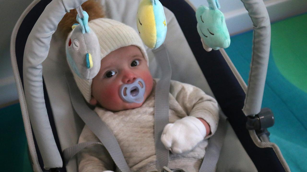 Lincoln on his first day at the centre.