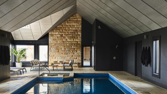 Supplied Editorial Mineral pool at Lon Retreat, Mornington Peninsula, Victoria.