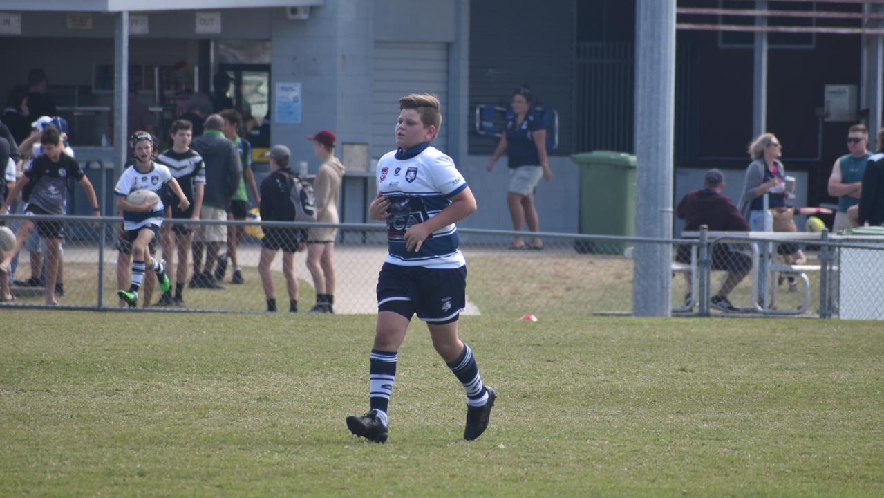 Ryan Thurlow for the Brothers White against the Magpies in the RLMD U11 Mixed division at RLMD Fields, August 7, 2021. Picture: Matthew Forrest