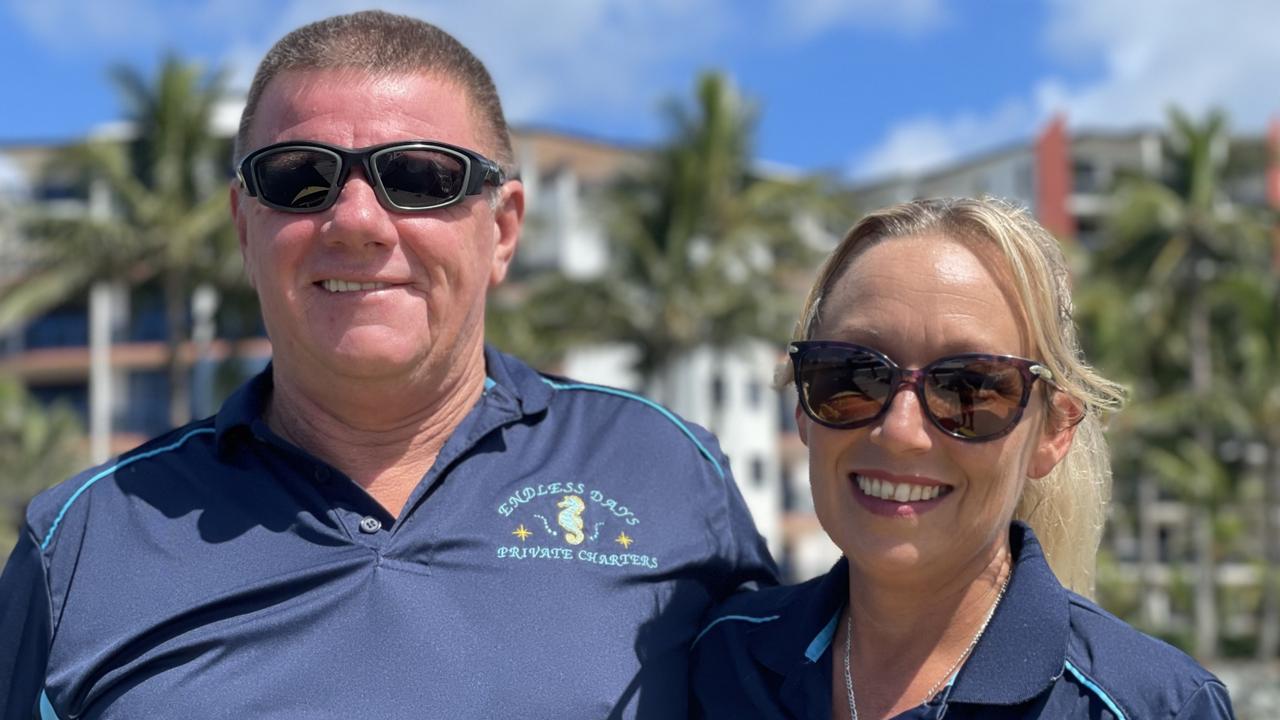 Husband and wife team launching jet boat tours from Mackay