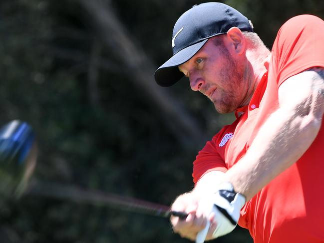 Former Australian tennis player Sam Groth is seen during a preview the 2019 Presidents Cup at the Royal Melbourne Golf Club in Melbourne, Monday, November 18, 2019. (AAP Image/Julian Smith) NO ARCHIVING