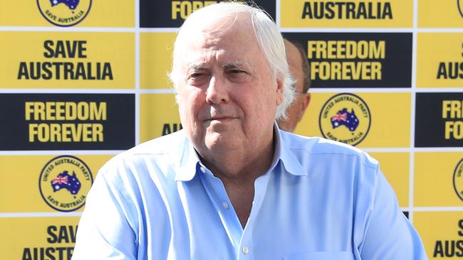 More than 20 of Clive Palmer’s 173 candidates have faced court in the past, or face ongoing matters, raising questions about the internal vetting process used to select them. Picture: Brendan Radke