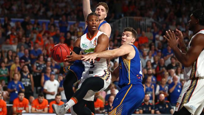 Taipans star Scott Machado was well-held by the Bullets. Picture: Getty Images