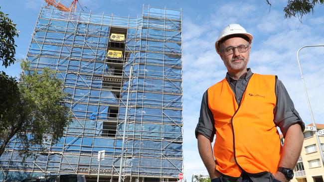 Southport is about to get its first business hotel, the Woodroffe Hotel. Pictured is Nigel Tapper, general manager of Kyronn Pty Ltd. Picture: Richard Gosling