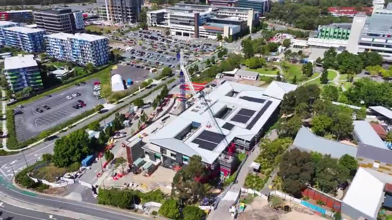 Drone footage of GCUH expansion