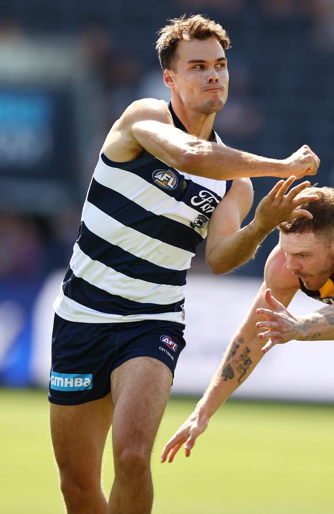 Jack Bowes is a chance to make his Geelong debut in round 1 after a strong practice match. Picture: Michael Klein