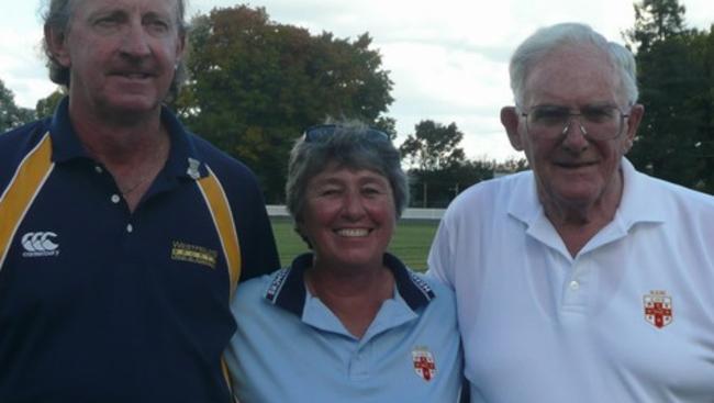 Former Australian cricketer Marie Cornish (centre) from Wellington NSW was the victim of the milk truck heist at Wellington. Picture: NSW Education