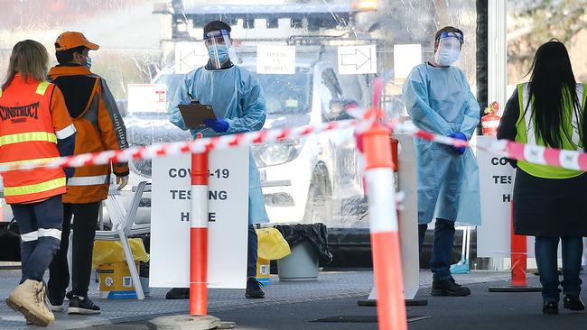 Chief Health Officer Brett Sutton stressed the importance of testing in regional Victoria. Picture: Ian Currie