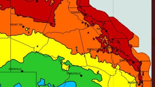 Much of Queensland has been told to brace for 'oppressive' heatwave conditions. Picture: BOM