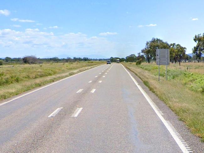 The Bruce Highway near Gumlu in Far North Queensland where a Greyhound bus and caravan collided