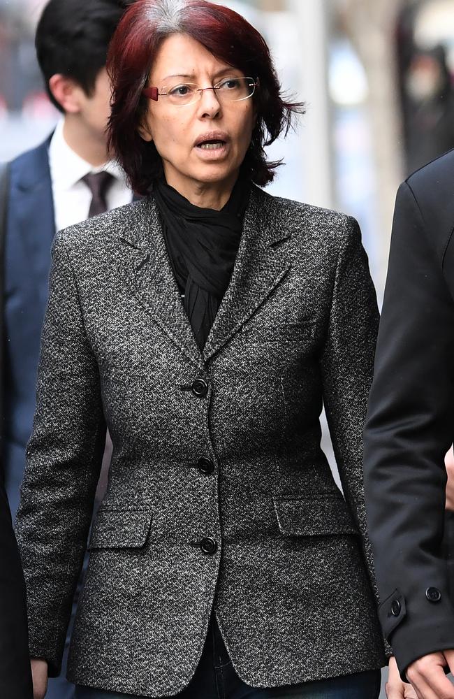 Eman Sharobeem arrives to the NSW Independent Commission Against Corruption (ICAC) in Sydney on Wednesday, July 12, 2017. (AAP Image/David Moir) NO ARCHIVING