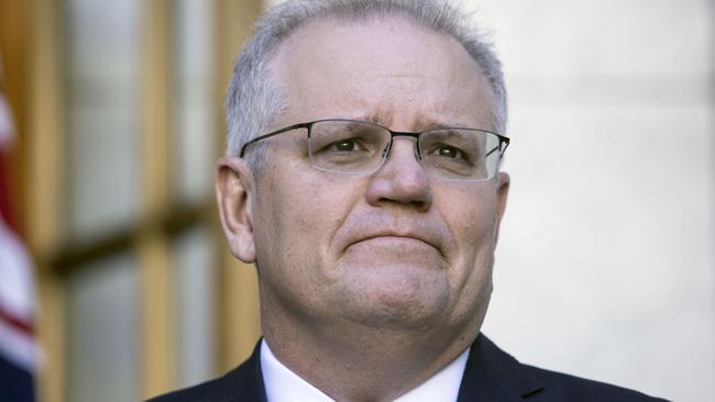 Mr Morrison said regular people ‘couldn’t care less’ about political infighting over the COVID-19 response. Picture: NCA NewsWire / Gary Ramage