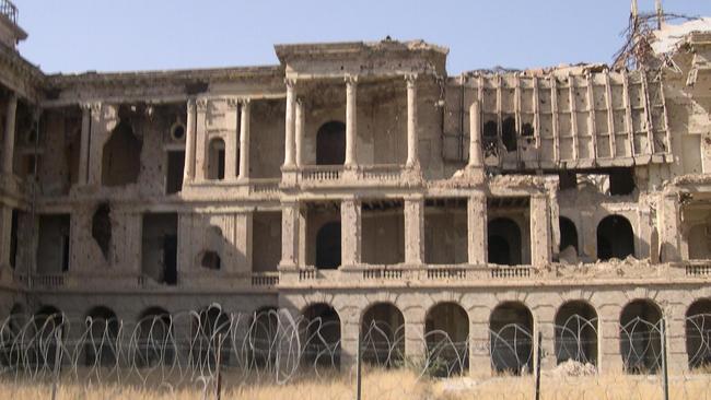 A decaying palace opposite Afghanistan’s national museum, pictured in 2005.