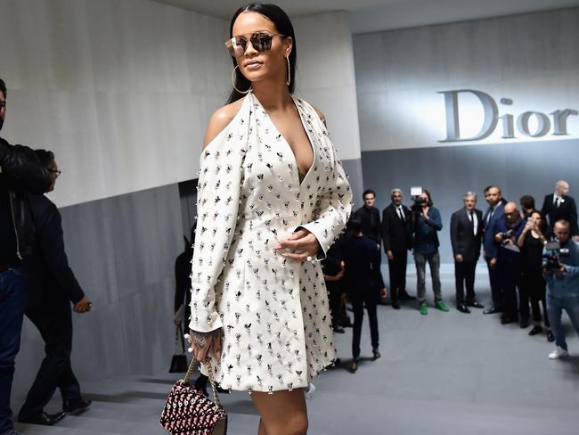 Rihanna at the Dior show in Paris. Picture: Getty Images