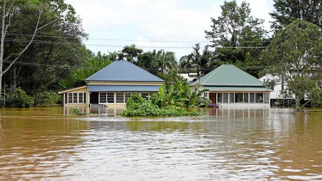 North Lismore during the floods. Picture: Marc Stapelberg