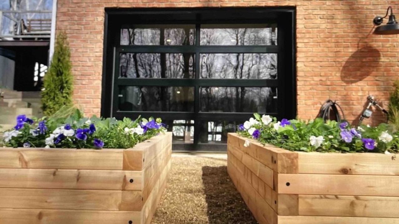 Planter boxes help improve the view from inside the garage. Picture: HGTV