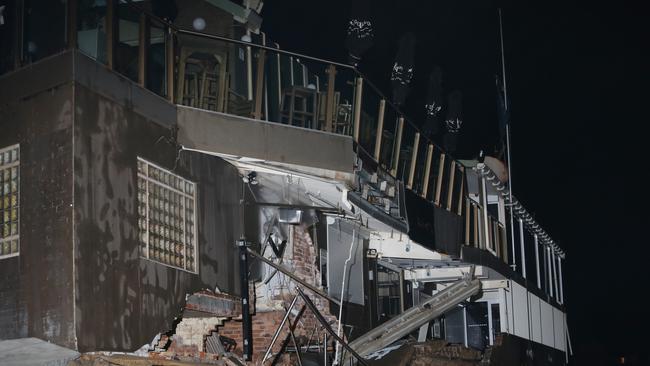 The Beach Club Hotel at Collaroy wa damaged by the huge swell on the coast. Picture: Bill Hearne