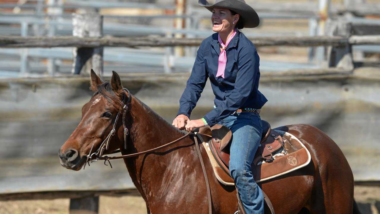 STOCK HORSE CHALLENGE: Georgie Hatch on Squeak. Picture: Jann Houley