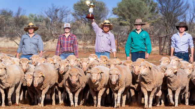 Thargomindah, QLD: On the sprawling landscapes of Picarilli Station, the Glasson family and their woolly residents welcome the Melbourne Cup Tour with open arms. Picture: Jay Town