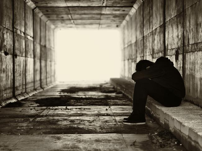 Sad child, domestic violence, sex abuse concept. Generic picture from istock. No identification.