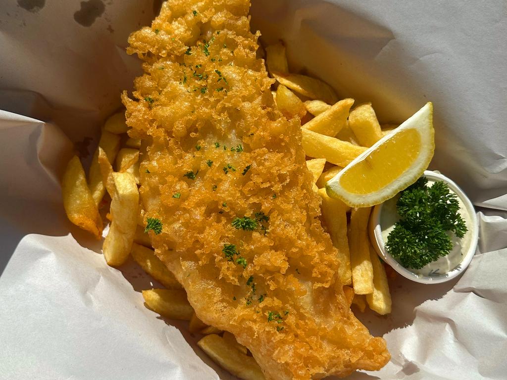 Fish and chips at Northern Soul Chip Shop.