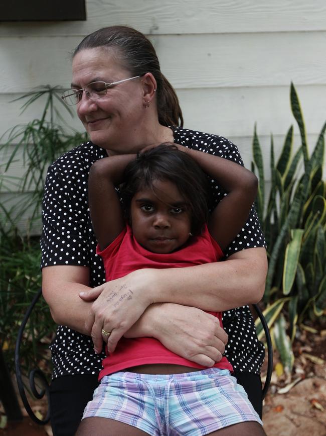 Mudford and Kumantjayi in 2013. Picture: Nick Moir.