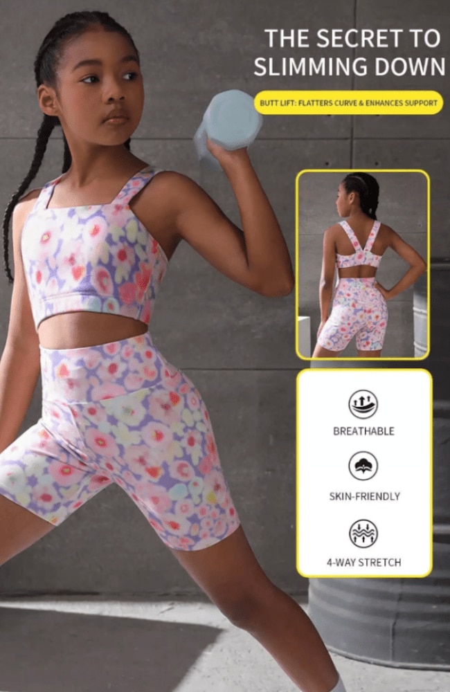 The ad promoted the clothes' 