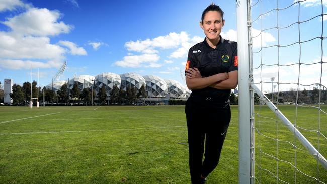 Kate Jacewicz, is to become the first female ref in the A-League. Picture: Andrew Henshaw