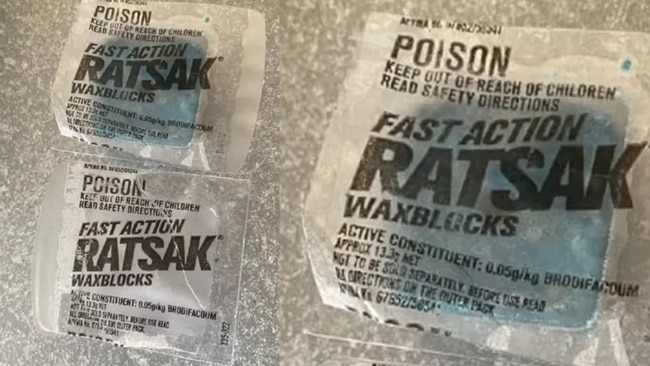 One of the Ratsak sachets left inside the Halloween bags was empty. Source: Illawarra Mercury