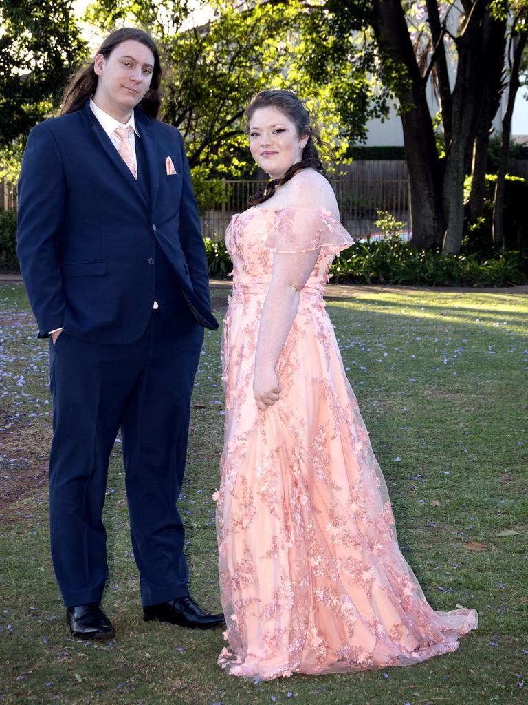 Tara Holley and her partner, Robert Bowden. Students from The Flexi School celebrated their graduation with a formal at Gips.