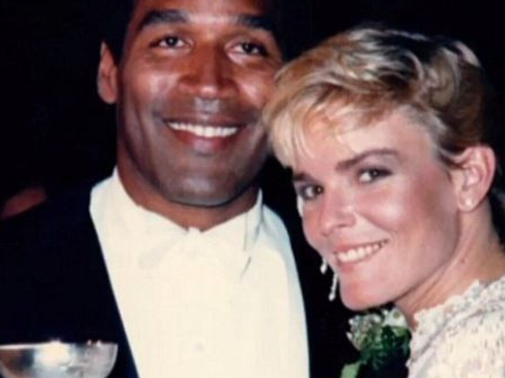 OJ Simpson with Nicole Brown on his wedding day.