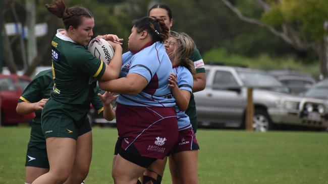 Premier Womens rugby between Wests and Norths. Saturday April 1, 2023. Picture: Nick Tucker.