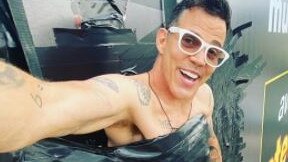 Steve-O's billboard stunt backfired, with 21 responders sent out to free him. Picture: Instagram.