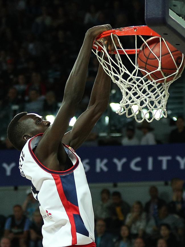 But his 36ers teammate Majok Deng will. Picture: AAP/David Rowland