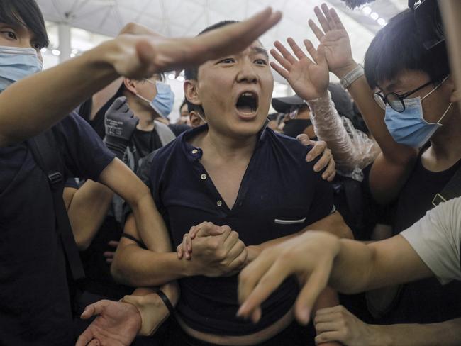 Protesters fear their lives will soon no longer be the same. Picture: AP