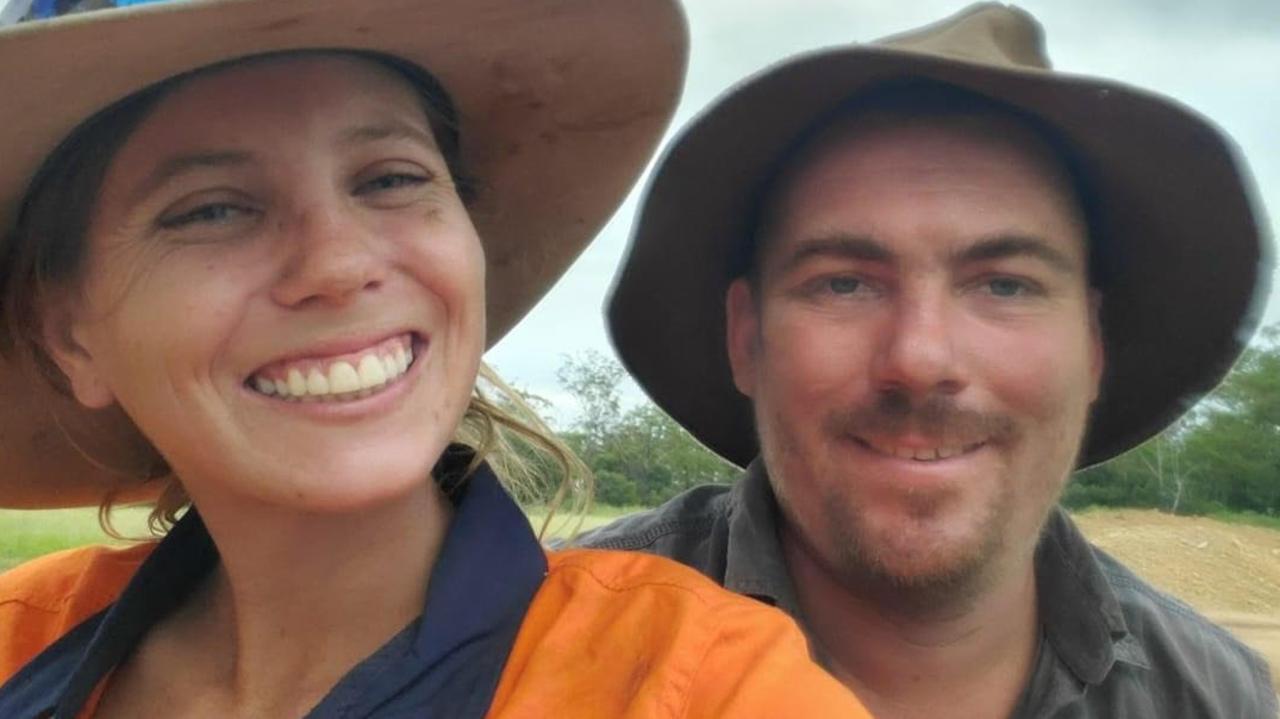 Jane Strong died in a horror caravan fire at Upper Brookfield. She is pictured with her partner Carl Weiss, who suffered burns trying to help as the blaze took hold.