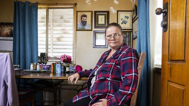 Janelle Oldfield at home in Kilcoy. Picture: Lachie Millard