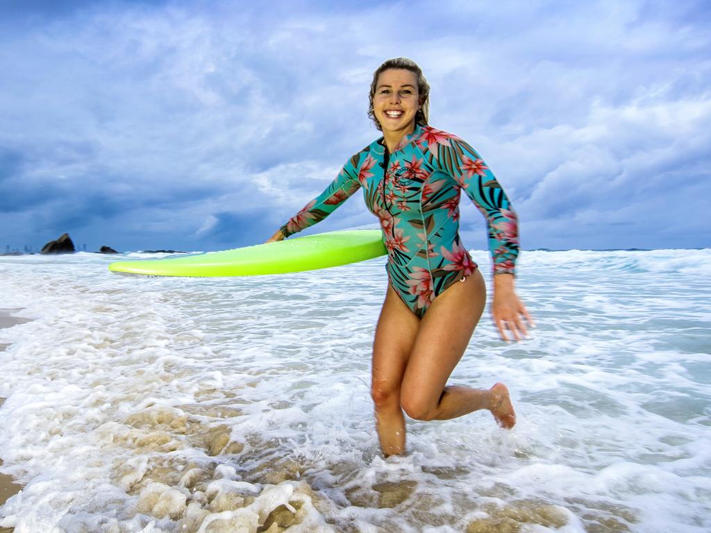 Former surfing professional and Surfing Qld media identity Lucy Callister. Picture: NIGEL HALLETT