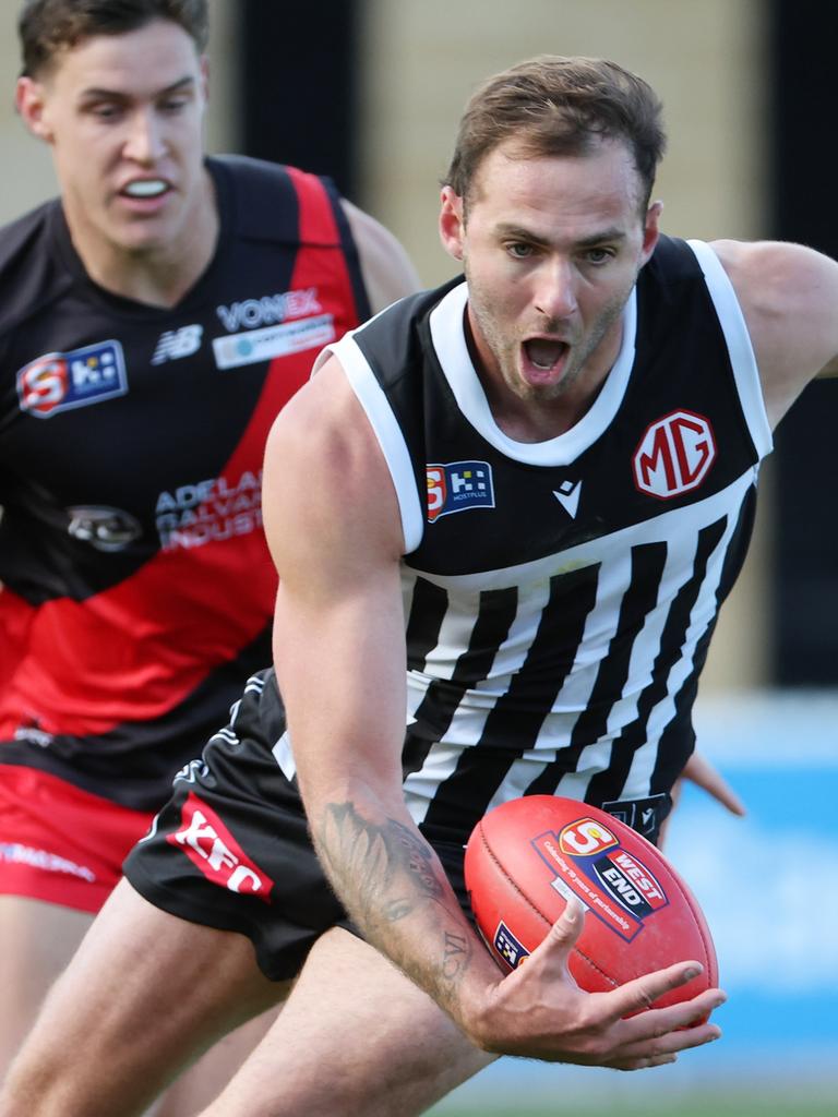 Jeremy Finlayson had 25 touches and was one of Port Adelaide’s best. Picture: SANFL Image/David Mariuz