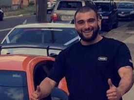 Went to help... Hassan Rizk, 24, was stabbed when he walked into yesterday’s drama. Picture: Facebook