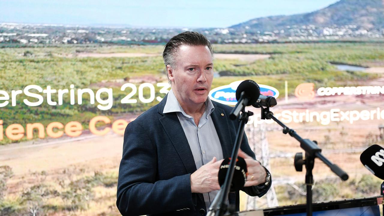 Chief Executive Officer of Powerlink Paul Simshauser at the official opening of the CopperString Experience Centre. Picture: Shae Beplate.