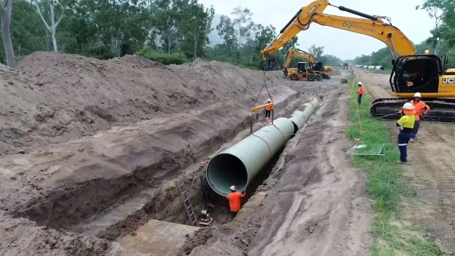 Drone footage of the Haughton pipeline