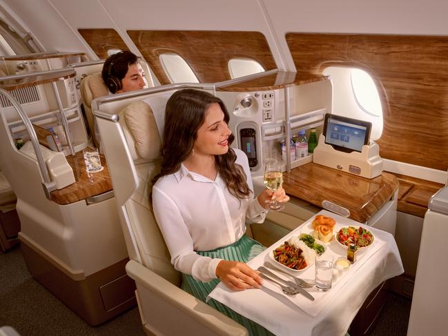 Emirates business class cabinPhoto - EmiratesEscape 3 Sept 2023