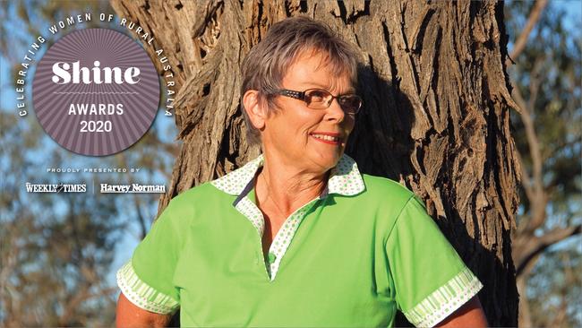 Carmel Beresford from Eulo, Queensland, is the 2020 Shine Awards Courage and Overall winner.