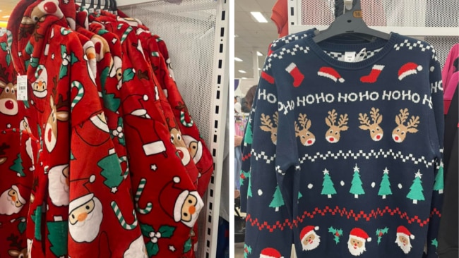 Big W has a hooded blanket and jumper for sale in Christmas patterns. Source: Facebook.