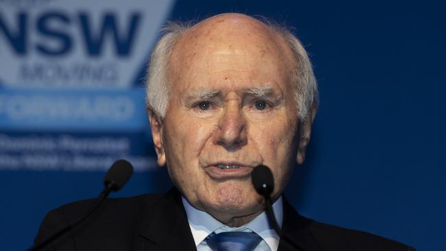 Former PM John Howard: ‘I think we have to avoid the error of just waiting and hoping for (Anthony) Albanese to fall over. I am very much in favour of a policy review.’ Picture: NCA Newswire / Monique Harmer