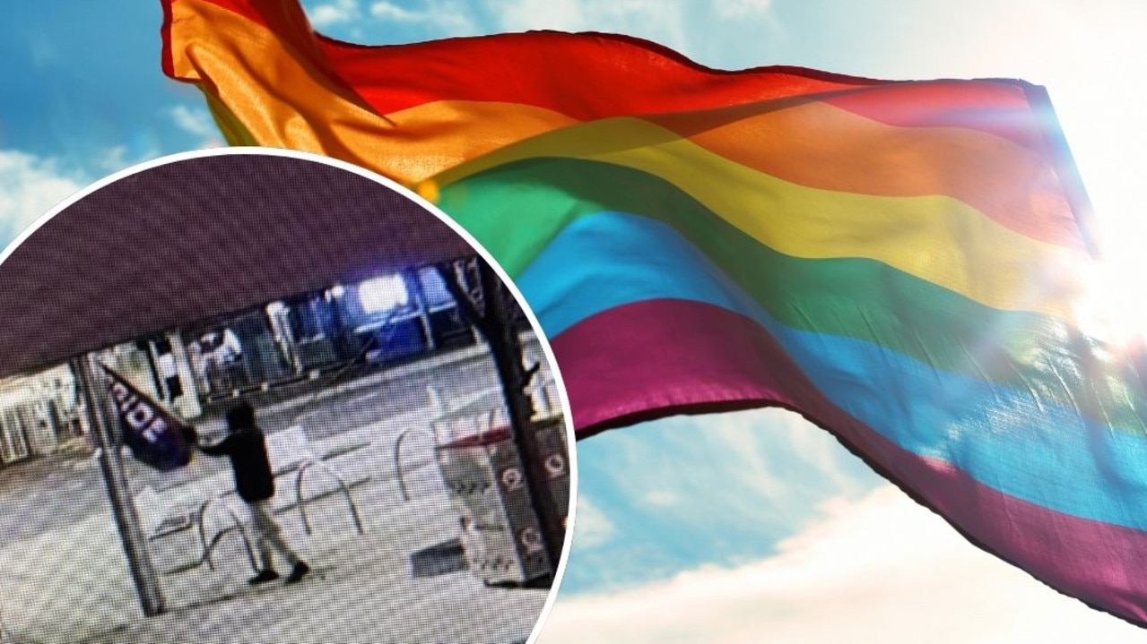 Vandal strikes pride flags at Launceston