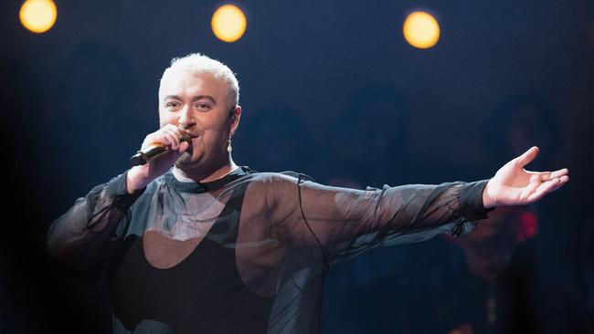 LONDON, ENGLAND - OCTOBER 21: (EXCLUSIVE COVERAGE) Sam Smith performs at Royal Albert Hall on October 21, 2022 in London, England. (Photo by Jo Hale/Getty Images)