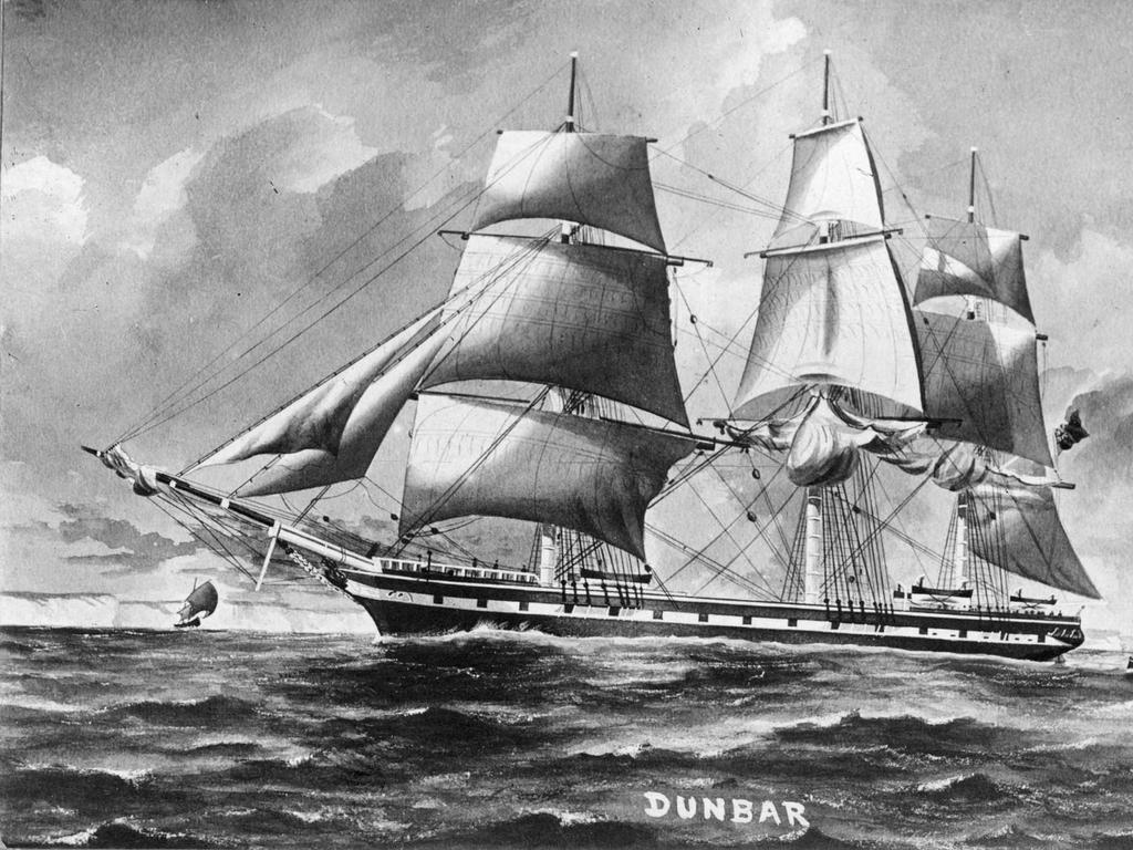 The wreck of the Dunbar 165 years ago with the loss of 121 lives ...