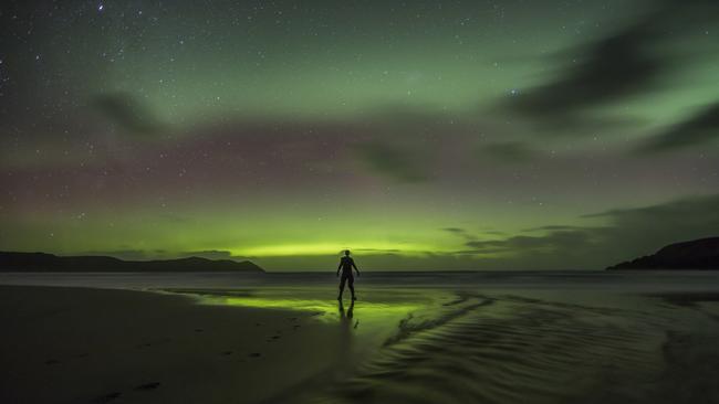 The Aurora Australis in Tasmania.